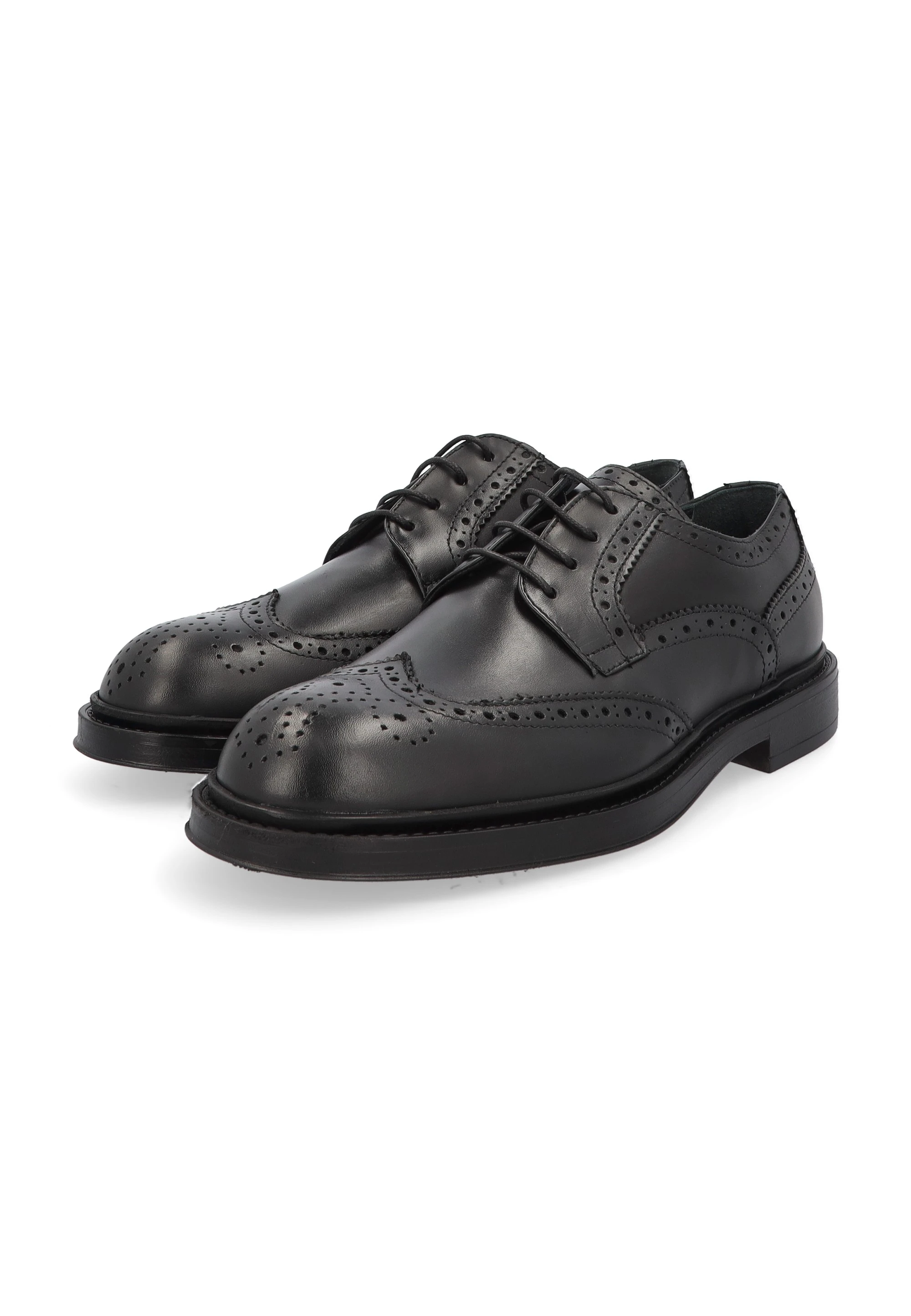 Stringate uomo PiùDue in pelle art.1201 CAMB